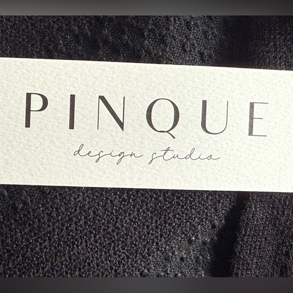 Pinque Black Lace Front Sweater XXL Plus Size Textured Knit Long Sleeve NWT - Picture 11 of 16